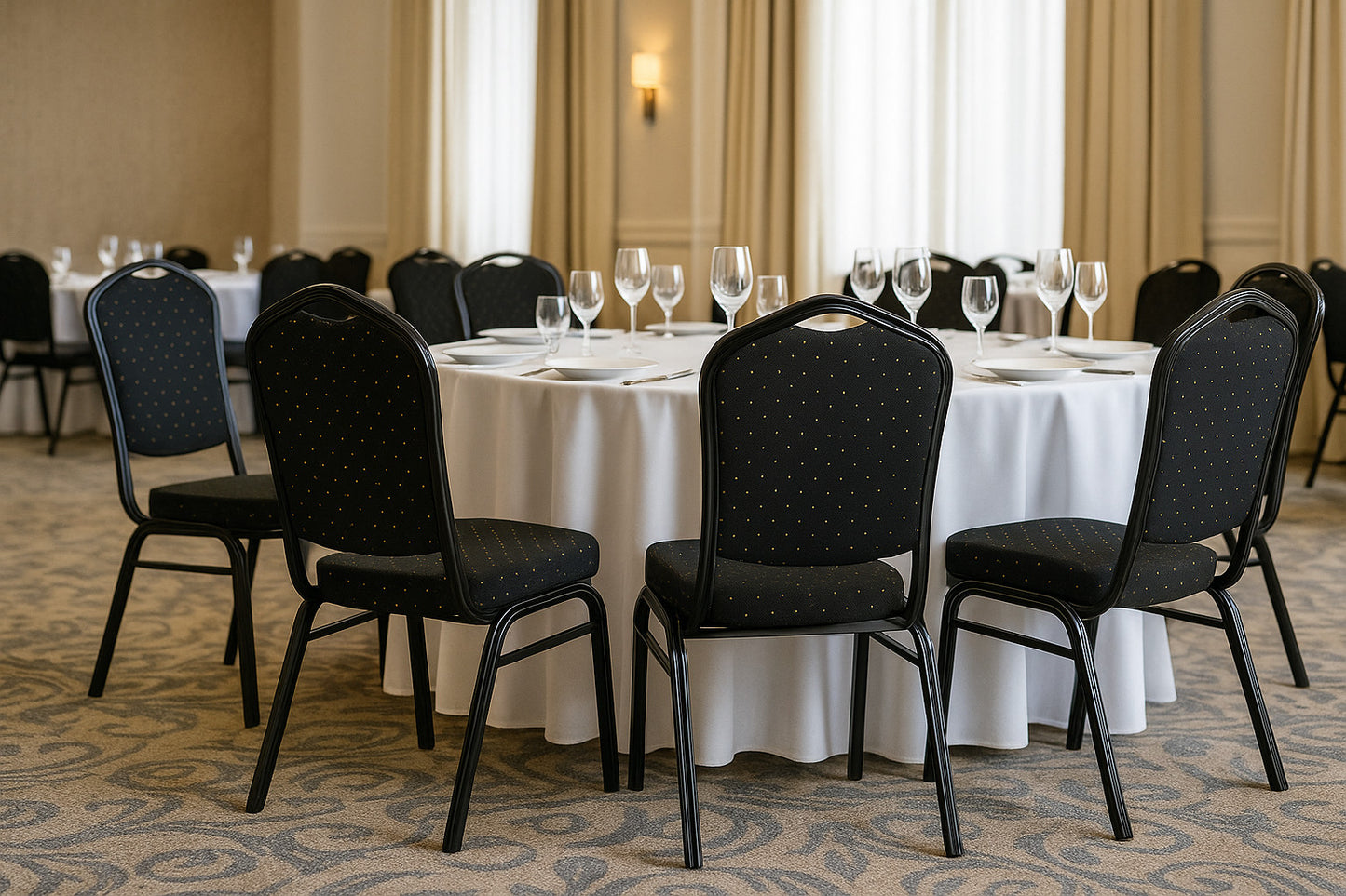 Banqueting Chairs Metal Stacking Dining Chairs Chruch Wedding Hall Party Events