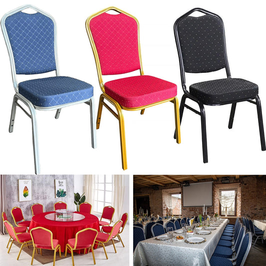 Banqueting Chairs Metal Stacking Dining Chairs Wedding Hall Chruch Party Events